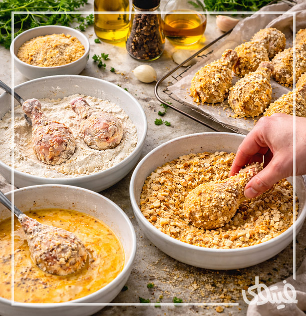 مرحله چهارم: سوخاری دوبل برای تردی ماندگار