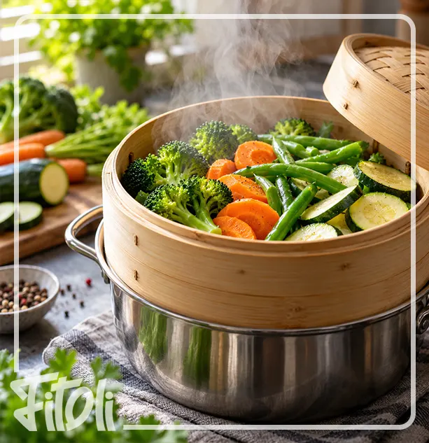 ۷. برای کاهش جذب روغن بادمجان و سیب‌زمینی، مرحله پخت را تغییر دهید